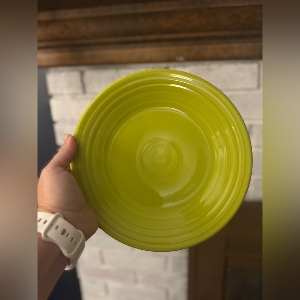 Green Fiestaware Salad Plate